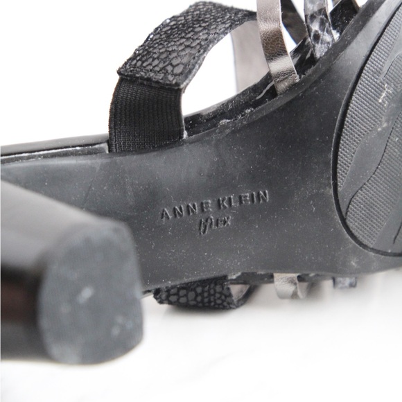 Anne Klein Black Sandal Heels - Picture 7 of 9